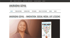 Desktop Screenshot of anuradhagoyal.com
