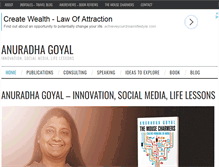 Tablet Screenshot of anuradhagoyal.com